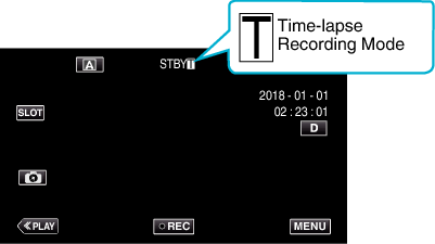 C8C Tap MENU Time lapse